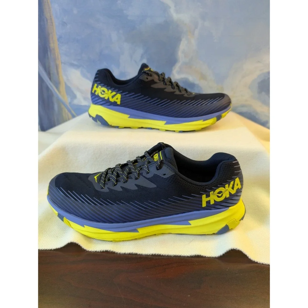 Hoka Torrent 2 Size 14 Navy/Neon Yellow